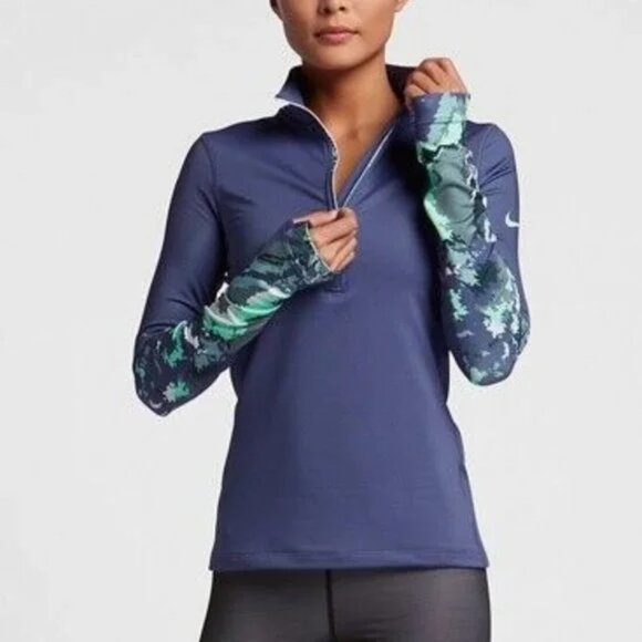 Nike Pro HyperWarm Women's Long Sleeve Training Athletic Running Top Size Small - Picture 1 of 16